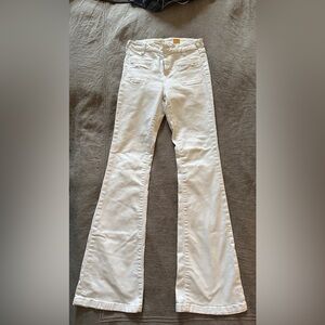 Anthropologie No.26 White Flared Jeans
